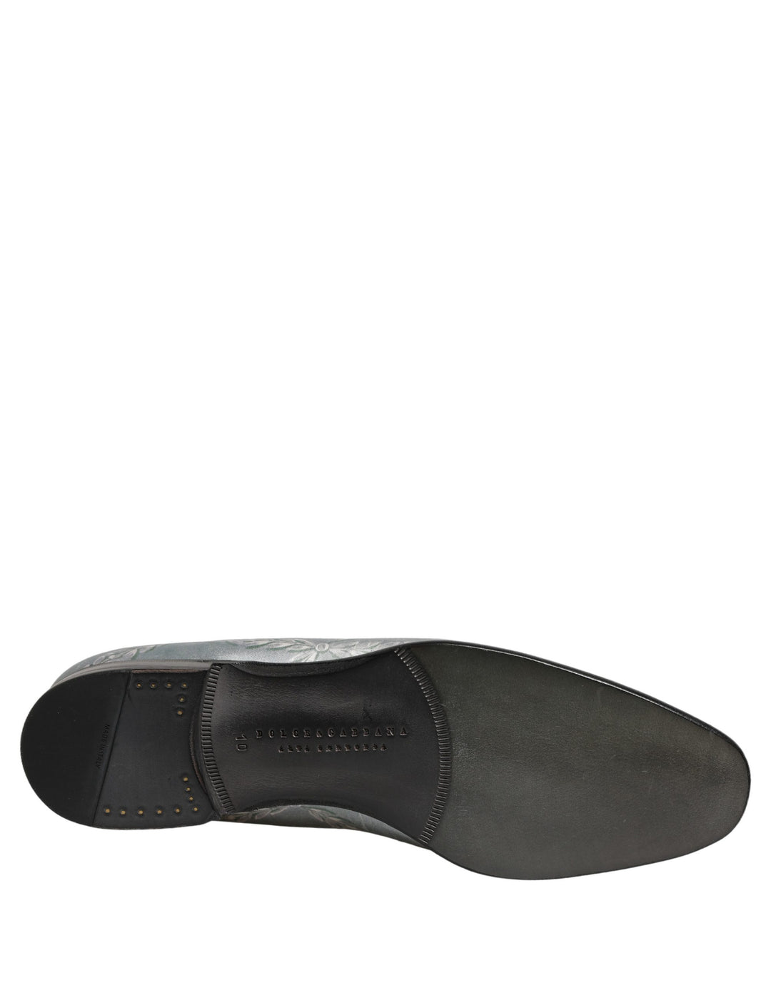 Dolce &amp; Gabbana Gray Baroque Angel Velvet Men Loafers Shoes
