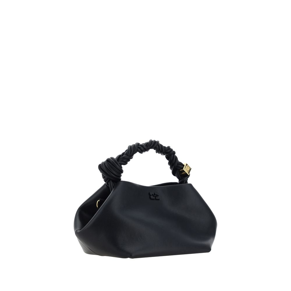 Ganni - Black Calf Leather Bos Taurus Handbag