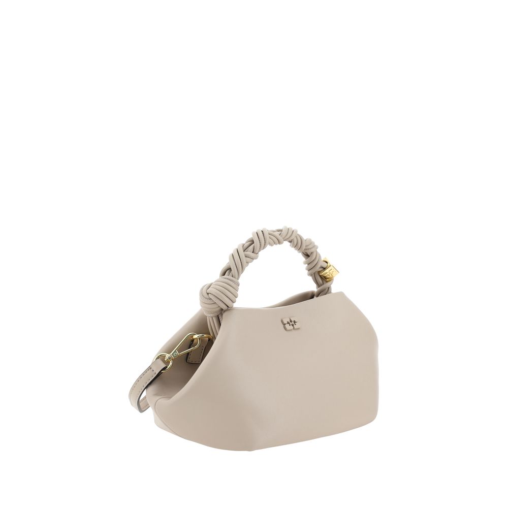 Ganni - White Calf Leather Bos Taurus Handbag