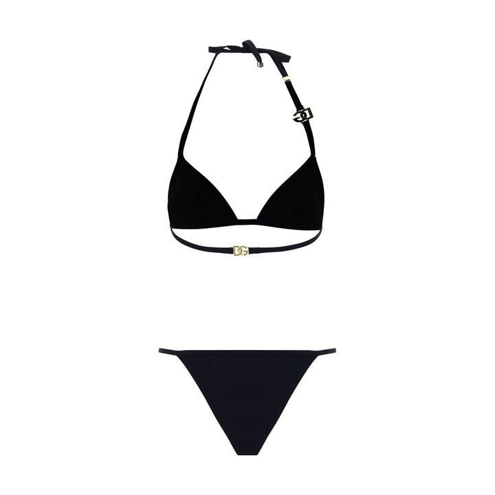 Dolce &amp; Gabbana Black Nylon Bikini
