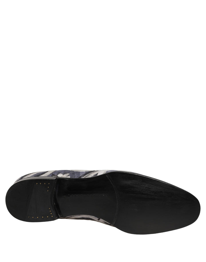 Dolce &amp; Gabbana Multicolor Floral Tapestry Embroidery Loafer Shoes