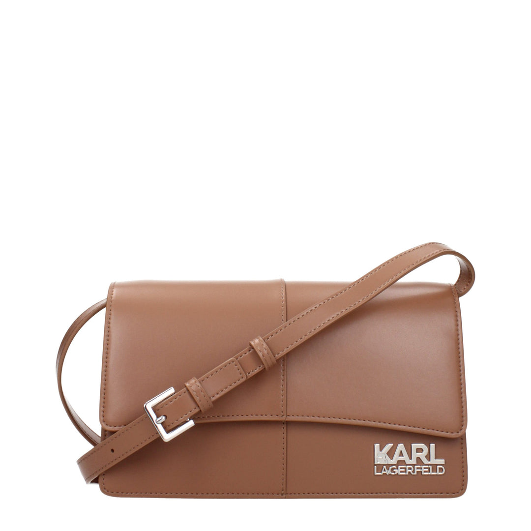 Karl Lagerfeld - Brown Polyethylene Crossbody Bag