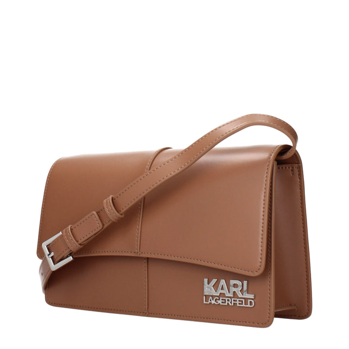 Karl Lagerfeld - Brown Polyethylene Crossbody Bag