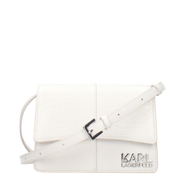 Karl Lagerfeld - White Polyethylene Crossbody Bag