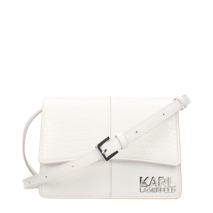 Karl Lagerfeld - White Polyethylene Crossbody Bag