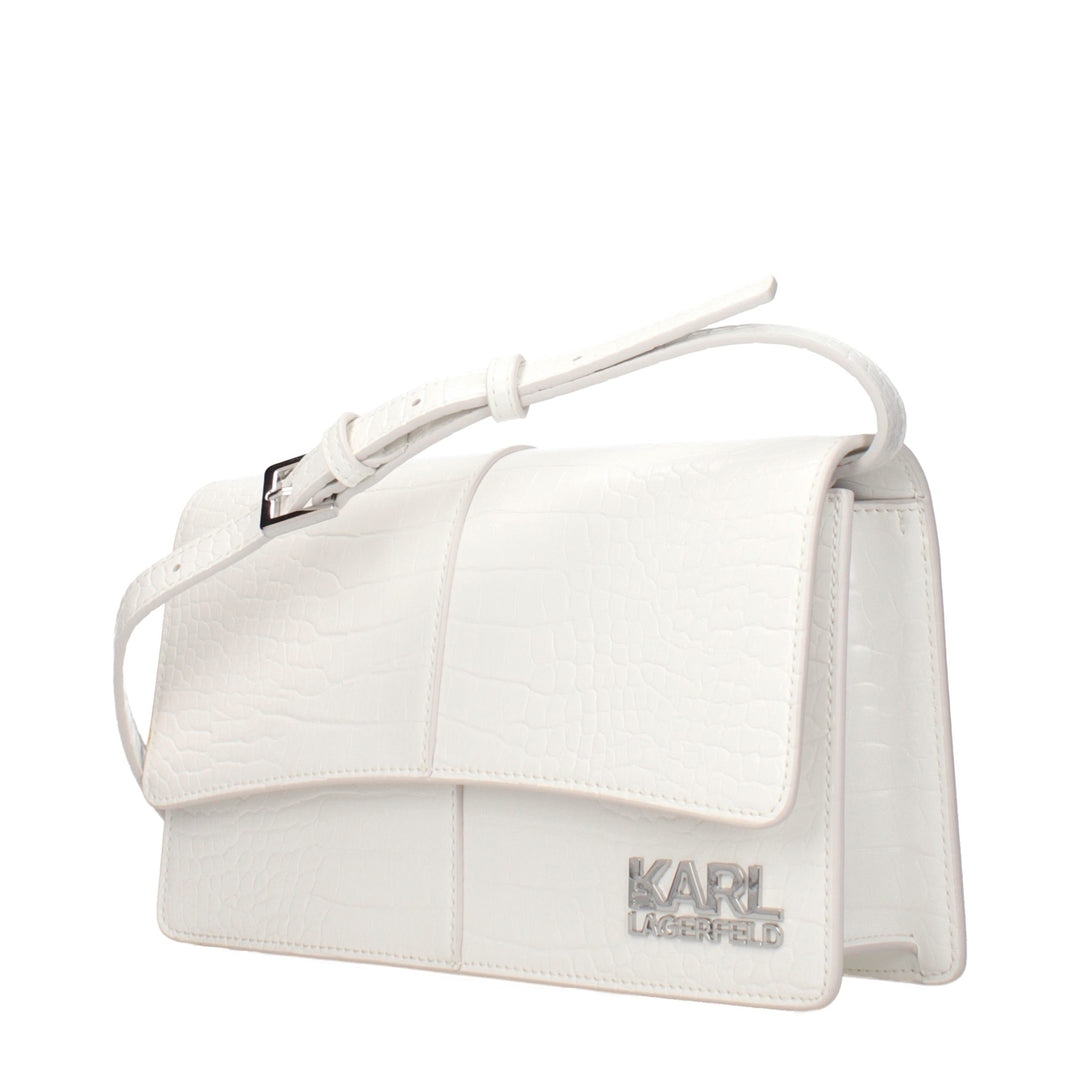 Karl Lagerfeld - White Polyethylene Crossbody Bag