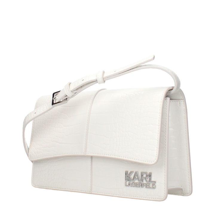 Karl Lagerfeld - White Polyethylene Crossbody Bag