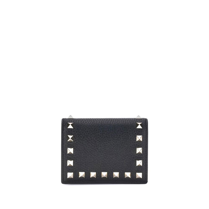 Valentino Garavani Black Calf Leather Bos Taurus Wallet