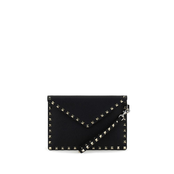 Valentino Garavani - Black Calf Leather Bos Taurus Clutch Bag