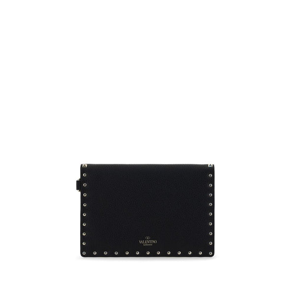 Valentino Garavani - Black Calf Leather Bos Taurus Clutch Bag