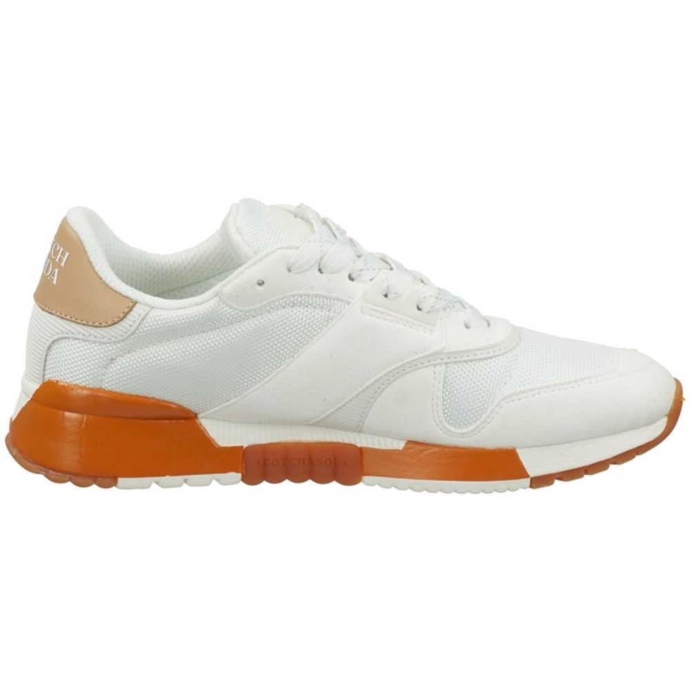 Scotch &amp; Soda White Leather Athletic Sneakers