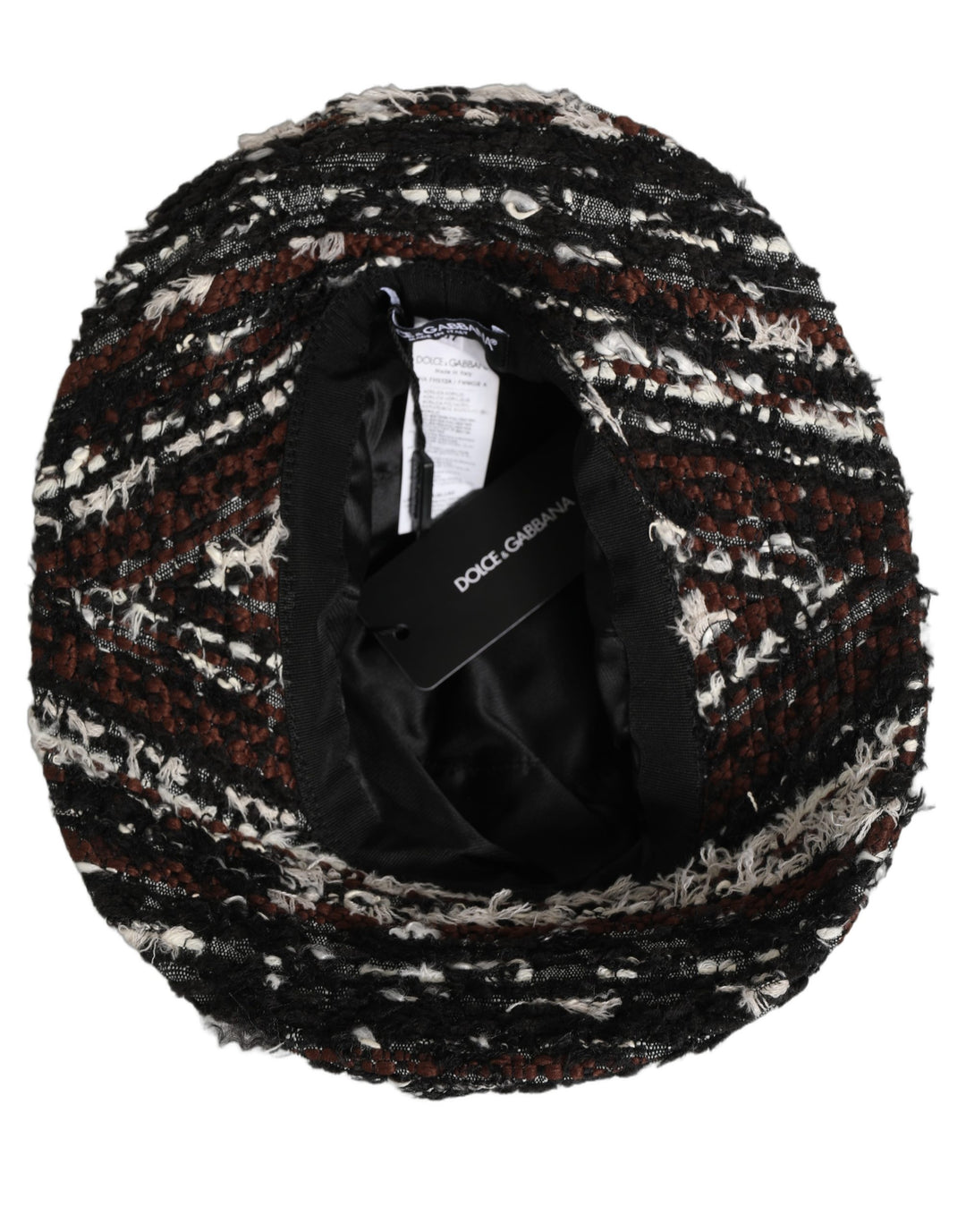 Dolce &amp; Gabbana Women Multicolor Acrylic Tweed Bucket Capello Hat