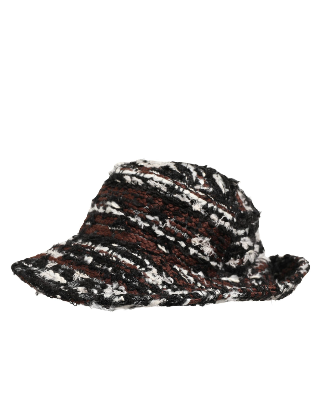 Dolce &amp; Gabbana Women Multicolor Acrylic Tweed Bucket Capello Hat