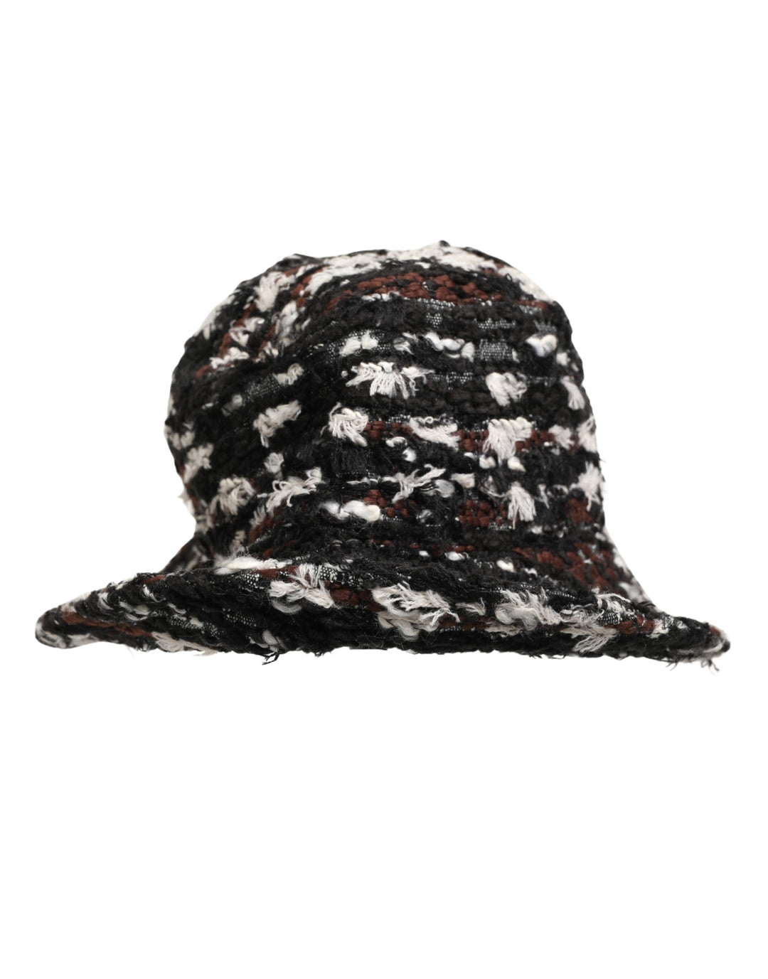Dolce &amp; Gabbana Women Multicolor Acrylic Tweed Bucket Capello Hat