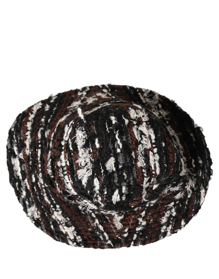 Dolce &amp; Gabbana Women Multicolor Acrylic Tweed Bucket Capello Hat