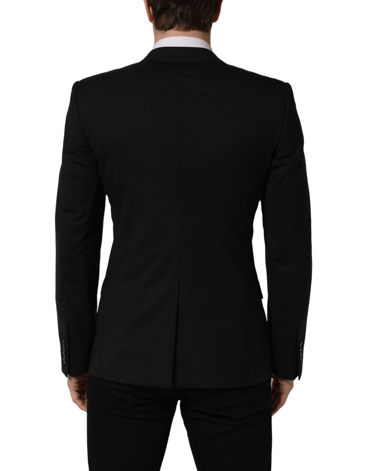 Dolce &amp; Gabbana Black Wool Single Breasted Blazer Jacket