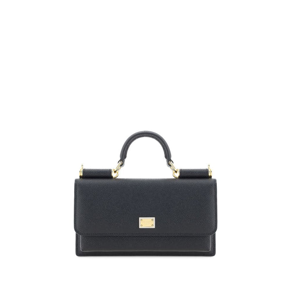 Dolce & Gabbana - Black Calf Leather Bos Taurus Shoulder Bag