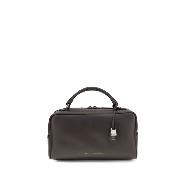 Brunello Cucinelli - Brown Calf Leather Bos Taurus Handbag
