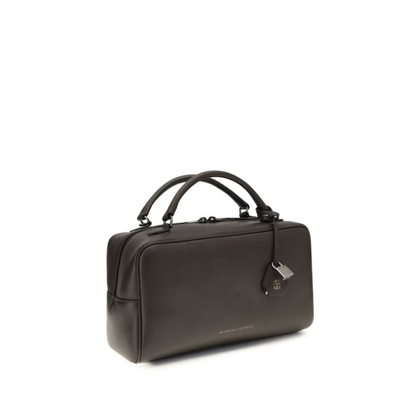 Brunello Cucinelli - Brown Calf Leather Bos Taurus Handbag