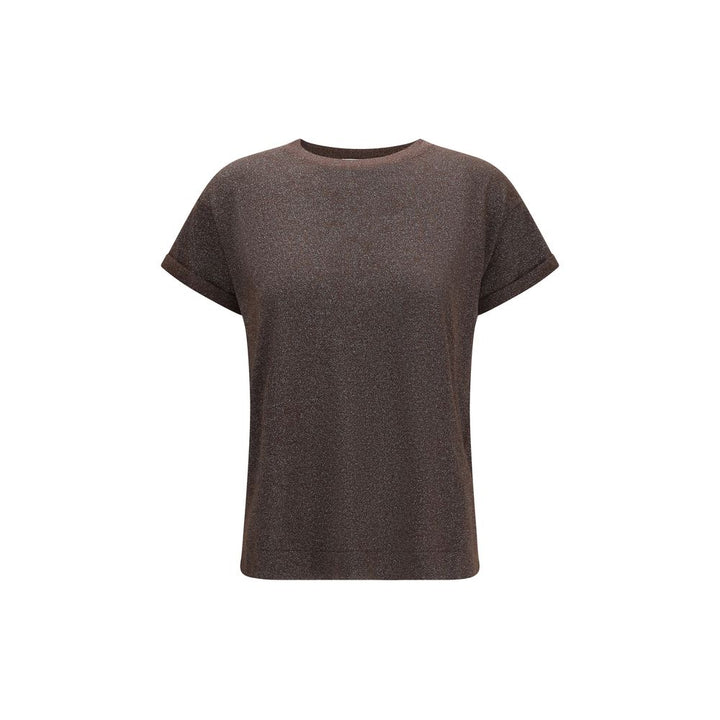 Brunello Cucinelli Brown Nylon T-Shirt