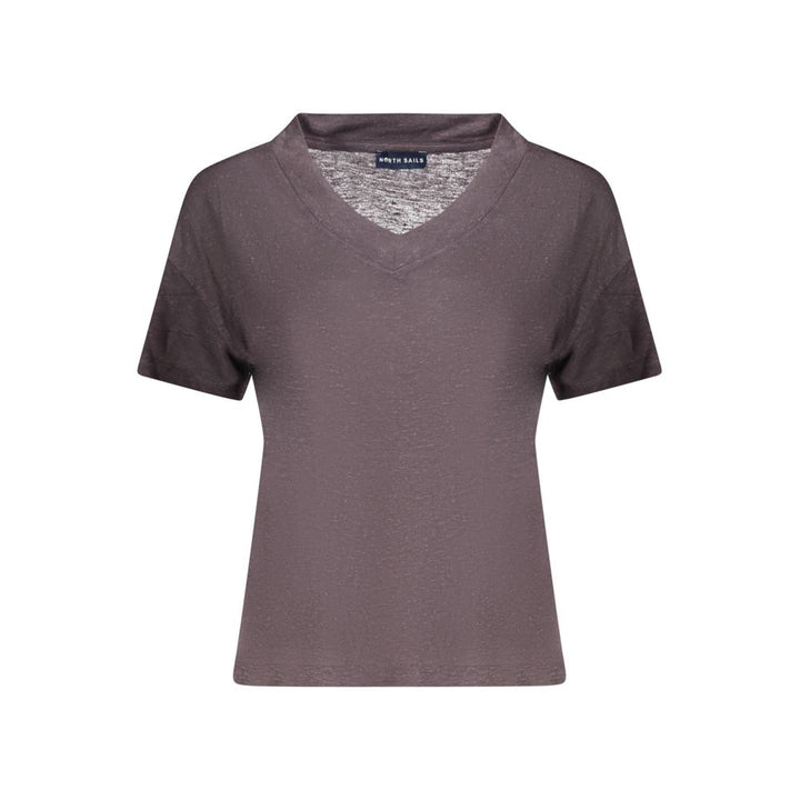 North Sails Gray Viscose Women T-Shirt