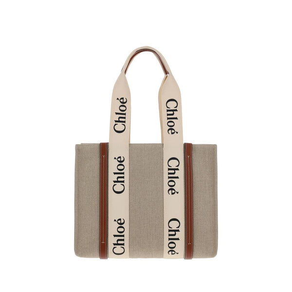 Chloé - Beige Linen Handbag