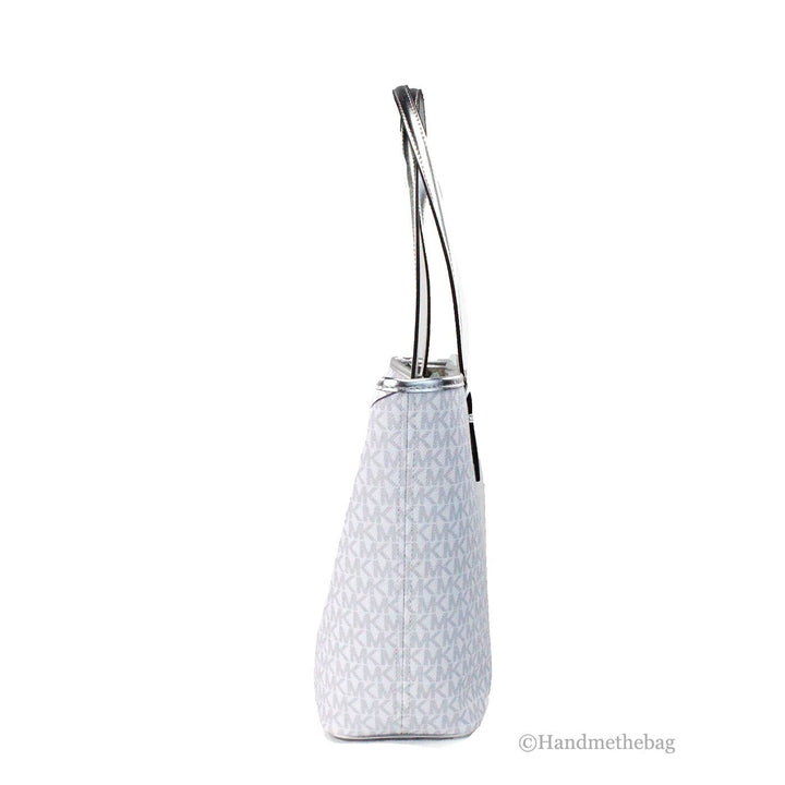 Michael Kors Jet Set Travel Girls Medium Signature Carryall Tote White MK
