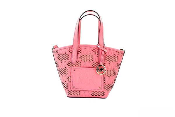 Michael Kors - Kimber Small Tea Rose Leather 2-In-1 Zip Tote Messenger Bag Purse