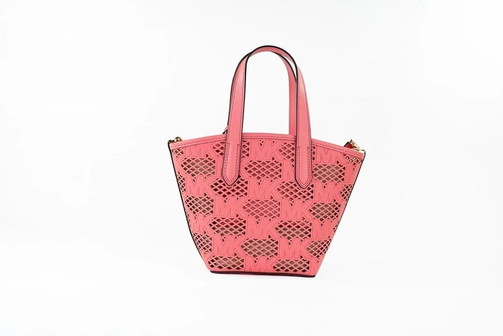 Michael Kors - Kimber Small Tea Rose Leather 2-In-1 Zip Tote Messenger Bag Purse