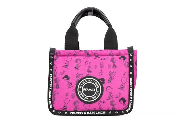 Marc Jacobs - X Peanuts Mini Fuchsia Fedora Puffy Nylon Tote Convertible Handbag