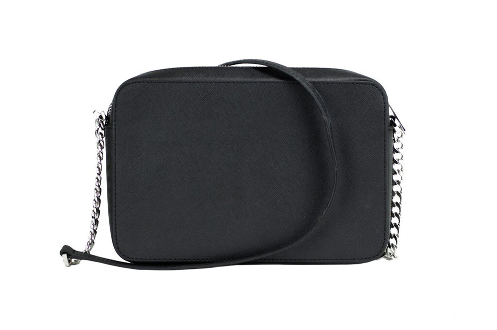 Michael Kors - Jet Set Large East West Black Saffiano Leather Crossbody Handbag