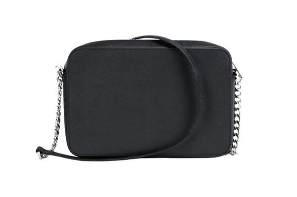 Michael Kors - Jet Set Large East West Black Saffiano Leather Crossbody Handbag