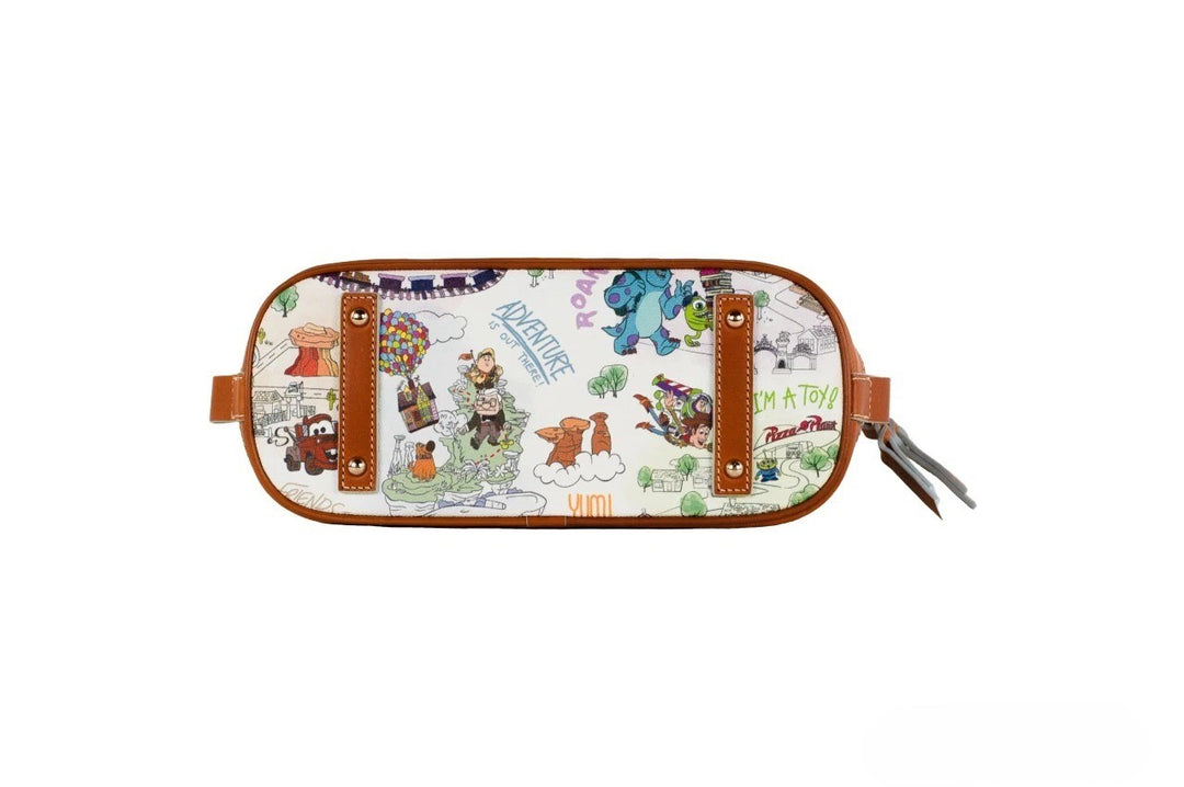 Dooney &amp; Bourke Disney Pixar Maps Satchel Crossbody Bag Purse