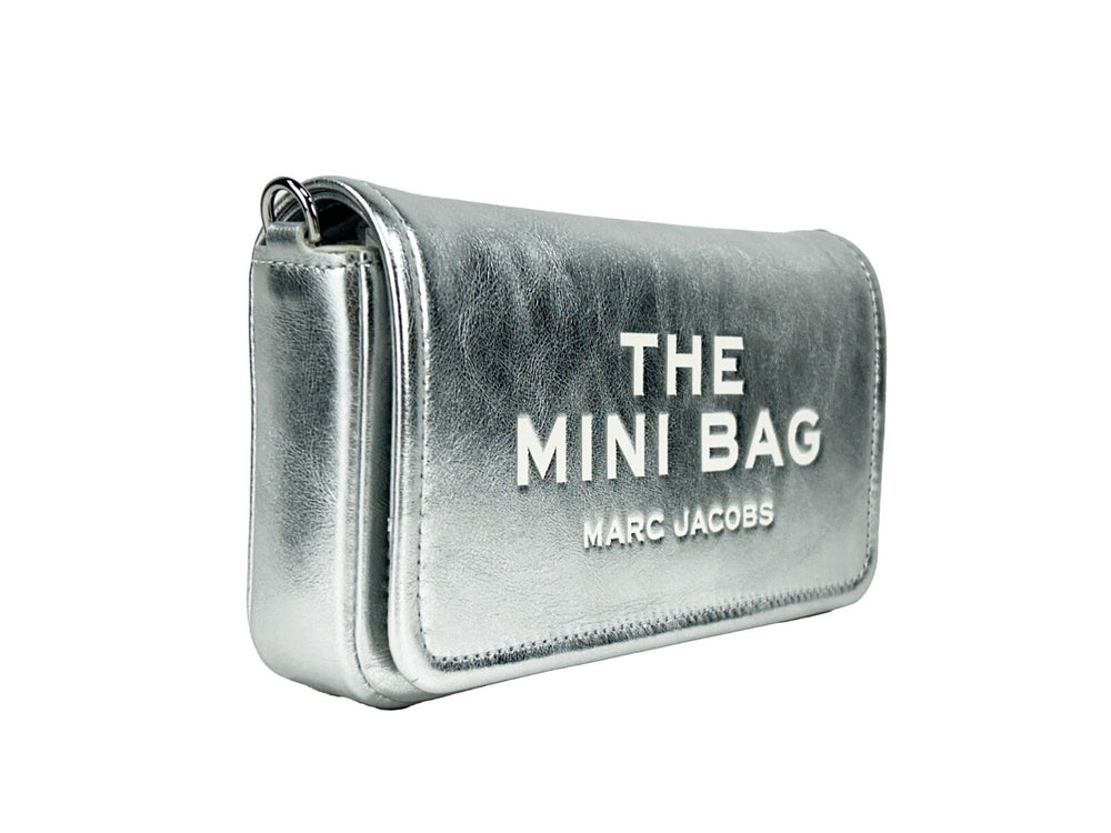 Marc Jacobs - The Metallic Leather Chain Mini Bag - Silver