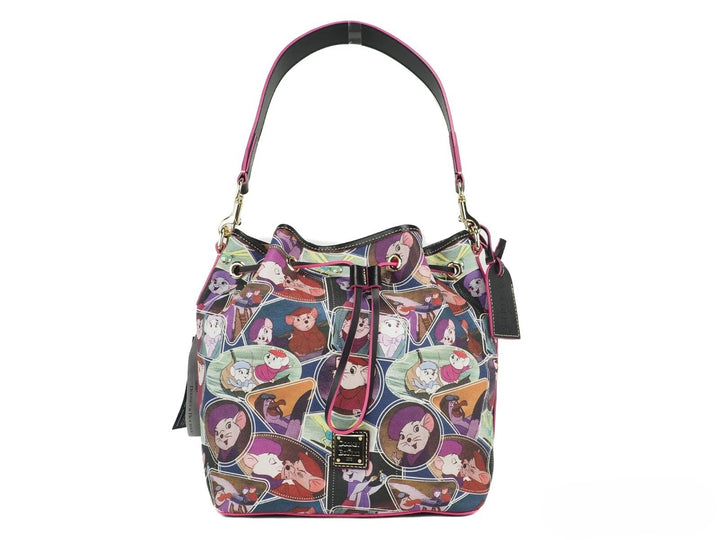 Dooney &amp; Bourke Disney Rescuers Drawstring Bucket Shoulder Bag