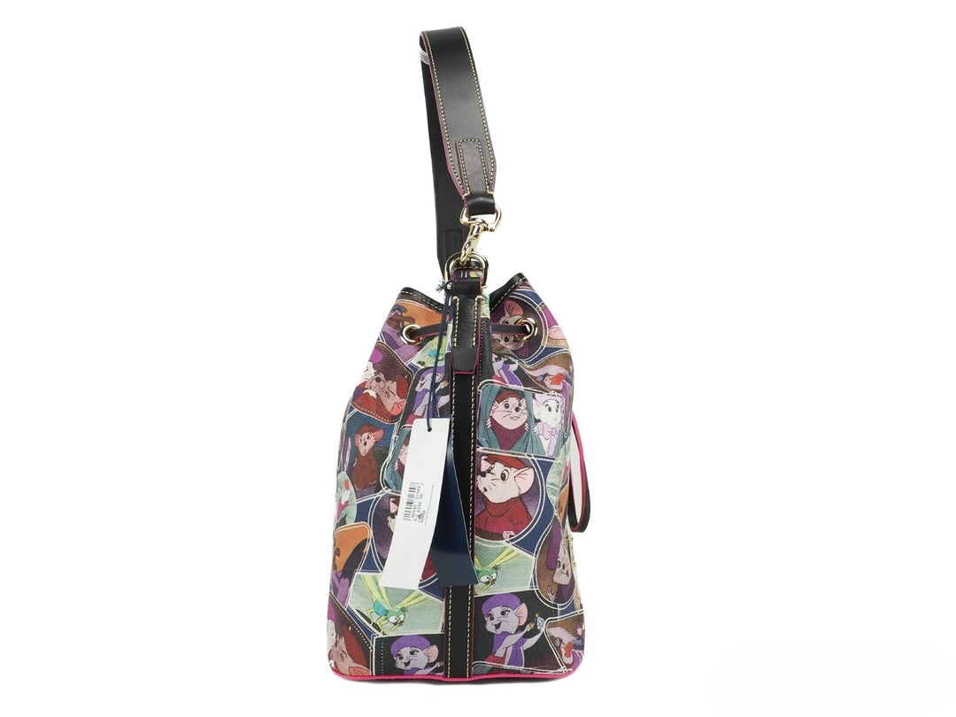 Dooney &amp; Bourke Disney Rescuers Drawstring Bucket Shoulder Bag