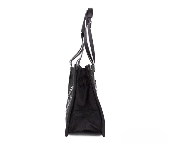 Marc Jacobs - Medium Black Canvas Fabric Shoulder Convertible Tote Purse Bag