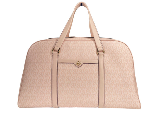 Michael Kors - Travel Extra Large Powder Blush PVC Top Zip Weekender Luggage Bag