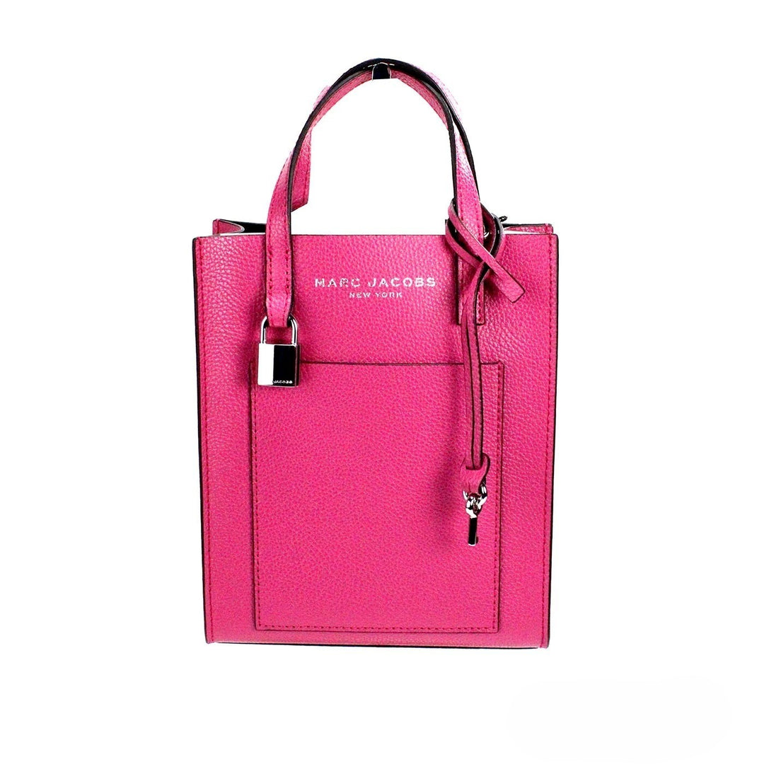 Marc Jacobs Mini Grind Cactus Flower Pebbled Leather Crossbody Tote Bag