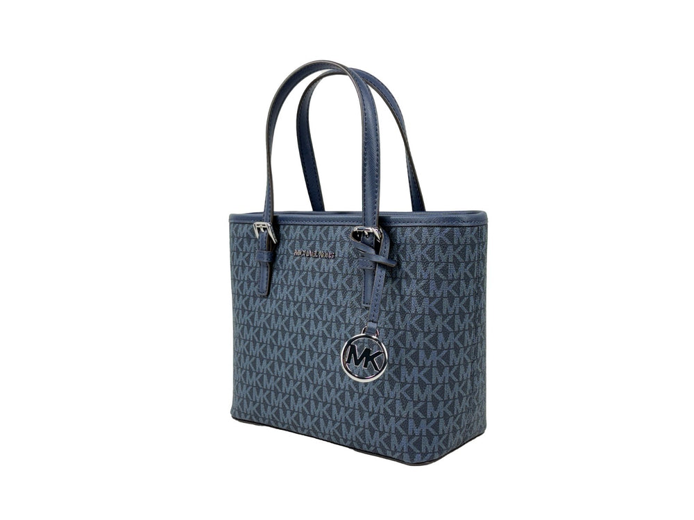 Michael Kors - Navy Signature XS Carryall Tote Bag