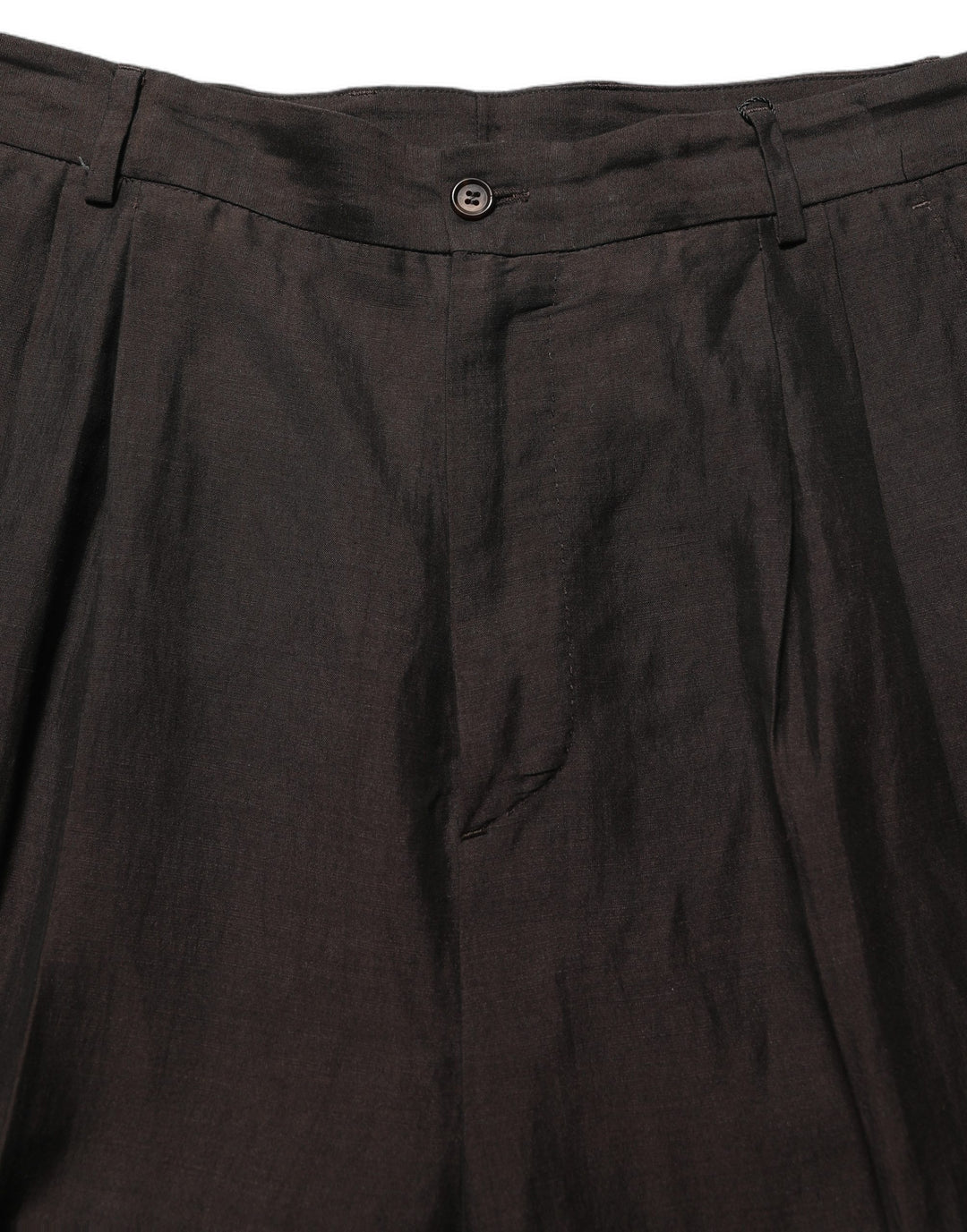 Dolce &amp; Gabbana Brown Linen Straight Men Dress Trouser Pants
