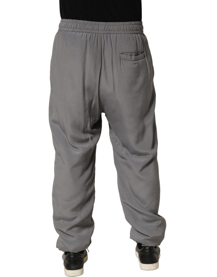 Dolce &amp; Gabbana Gray Cotton Jogger Sweatpants Trouser Pants