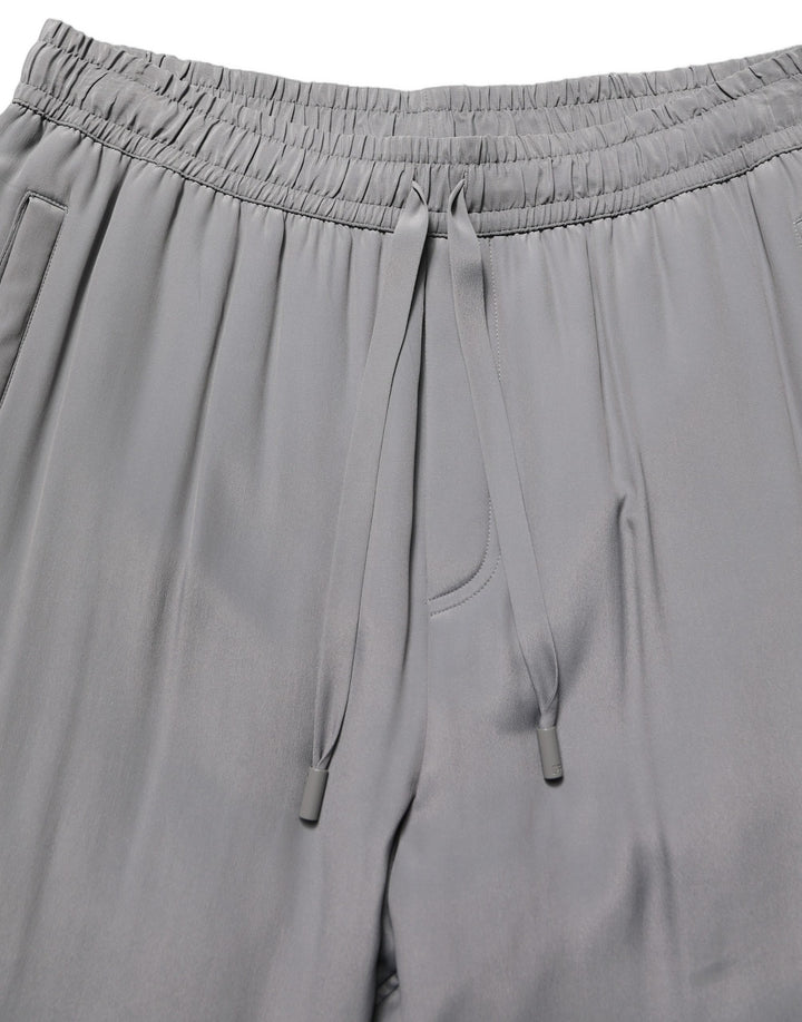 Dolce &amp; Gabbana Gray Cotton Jogger Sweatpants Trouser Pants