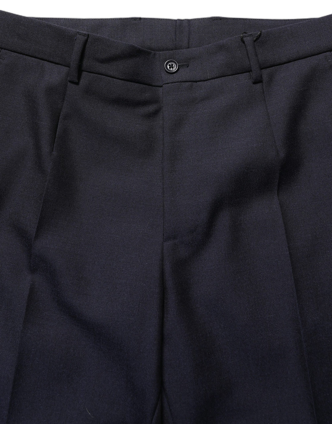 Dolce &amp; Gabbana Black Wool Tapered Leg Dress Trouser Pants