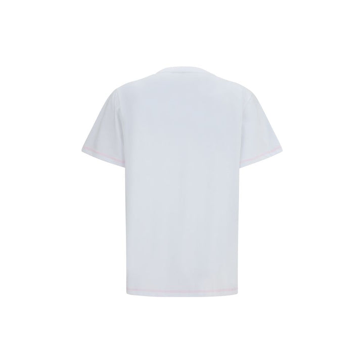 Ganni White Cotton T-Shirt
