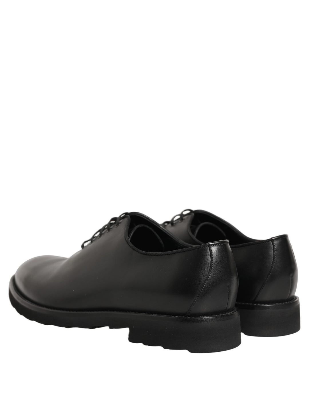 Dolce &amp; Gabbana Black Leather Men Oxford Dress Formal Shoes