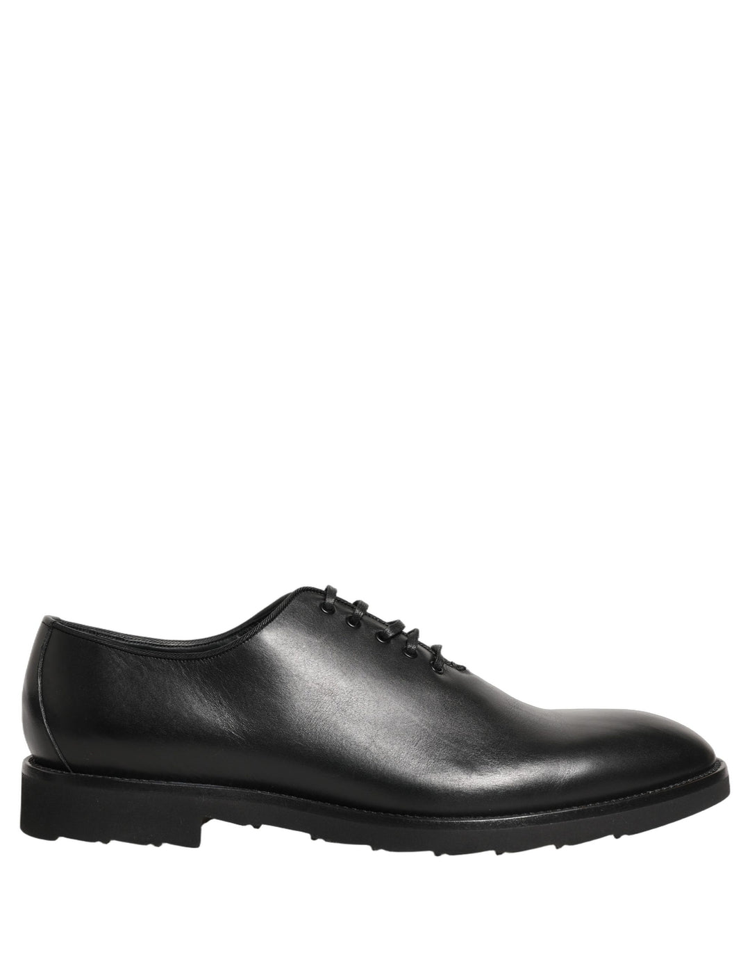 Dolce &amp; Gabbana Black Leather Men Oxford Dress Formal Shoes