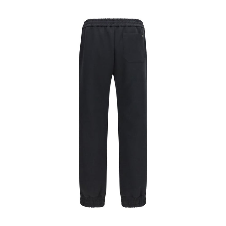 Valentino Garavani Black Cotton Joggers (Workout Pants)