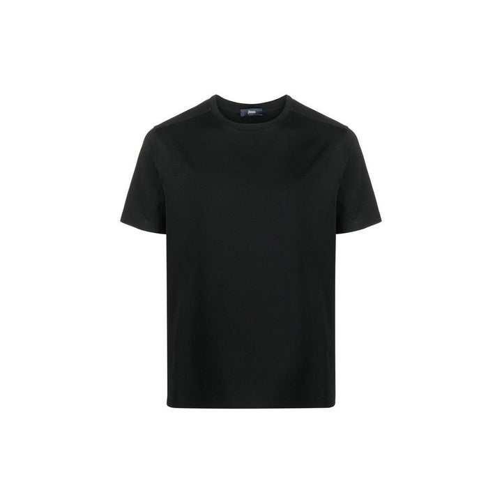 Herno Black Cotton T-Shirt