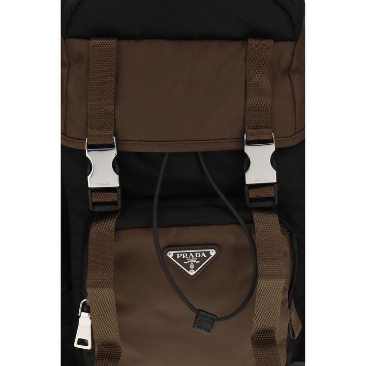 Prada Brown Recycled Polyamide Backpack